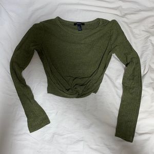 long sleeve crop top